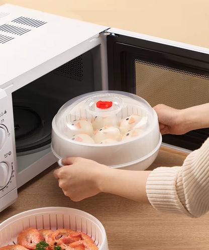 Elevate Your Cooking with the Large Capacity Microwave Heating Steamer - Effortlessly Prepare Delicious Meals!